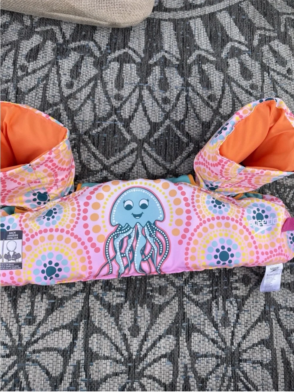 Speedo Child Swim Life Vest Puddle Jumper Octopus 33-55 lbs